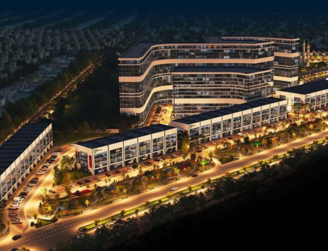 Night time view of a union town lahore